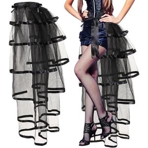 Steampunk Tie on Bustle Skirt Victorian Belt Lace Tutu Underskirt Bustle Halloween Costume Accessory for Women
