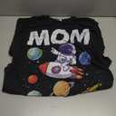 Mom Mommy Mother Space Astronaut Birthday Family Matching T-Shirt, Large