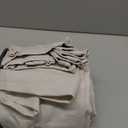 90 Inch Linen Blackout Curtains Pinch Pleated for Living Room Thermal Noise Reduction Two Layer 100% Black Out Curtains with Liner Back Tab Pinch Pleat Rings Hooks Window Drapes Track Ivory (40"W x 90"L (Pack of 2), Beige White)