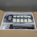 CEDIO 6500W Solar Light Outdoor, Solar Street Lights Outdoor IP66 Waterproof, 6500K Dusk to Dawn LED Security Flood Lights Motion Sensor with Remote Control for Yard(6500K-2PACK)