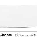 Sunflower Body Pillowcase 100% Cotton Long Pillow Cover/Case Envelope Closure 1 Pack, 2054 inches White, Soft and Breathable