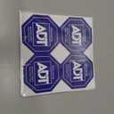 4 x 12 Pack Security Stickers, Safety Signs Waterproof Decals for Home Windows and Doors HD Printed