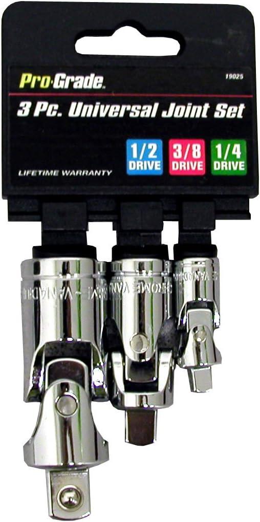 3 PC. UNIVERSAL JOINT SET (1/4 & 3/8" & 1/2" Universal)