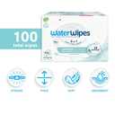 WaterWipes Sensitive+ On The Go Wipes, 3-In-1 Cleans, Cares, Protects, 99.9% Water, Unscented & Hypoallergenic Wet Wipes, 100 Count (10 Packs)