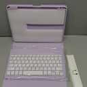 Harvopu Keyboard Case Compatible with iPad Air 11-inch/Air 5th 4th Generation Case with Keyboard-Backlit Detachable, Folio Cover with Pencil Holder for Air 11" M3/M2 (2025/2024), Air 5/Air 4 (Purple)