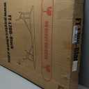 BestOffice Outdoor 6 FT Folding Camping Table Plastic Table Portable Square Height Dining Table Perfect for Picnics, Parties, Party and Camping, Black