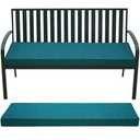 Outdoor Bench Cushion,Olefin Fabric Bench pad for Outdoor Furniture with Removable Cover,Rain-Proof and Fade Resistant for Garden Settee Porch Pads with Ties,42 x 18/48 x 18/59 x 18inch