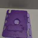 CCMAO for iPad Air 11 Inch Case M3/M2 2025/2024, iPad Air 5th Generation 2022/iPad Air 4th Gen 2020 10.9 Inch with Pencil Holder and Kickstand, Heavy Duty Shockproof Protective Cover, Lavender Purple (01 Light+Dark Purple)