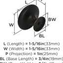 Amerock | Cabinet Knob | Oil Rubbed Bronze | 1-5/16 inch (33 mm) Diameter | Inspirations | 10 Pack | Drawer Knob | Cabinet Hardware