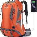 G4Free 50L Hiking Backpack Waterproof Daypack Outdoor Camping Climbing Backpack with Rain Cover for Men Women