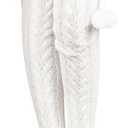 Pcavin Thigh High Socks for Women Cable Knit Over the Knee Boot Socks, Long Warm Leg Warmers Winter