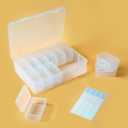 13-Piece Bead Organizer Box Set, Mini Clear Plastic Storage Containers with Lids, Ideal for Beads, Jewelry Making, Nail Art, Craft Supplies and Small Items, Durable and Portable