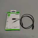 BELKIN ROCKSTAR 3.5MM AUDIO CABLE WITH USB-C TYPE-C CONNECTOR BLACK 3FT