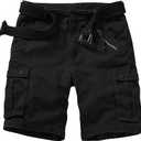 Cargo Shorts for Women Knee Length 7 Pockets Elastic Waist Bermuda Long Shorts for Outdoor Casual Hiking Summer (8)
