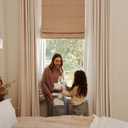 Blackout Cordless Roman Shades for Indoor Windows, 430GSM Chenille Fabric, 22"W x 64"H