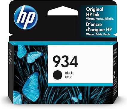 HP 934 Black Original Ink Cartridge, ~400 pages, C2P19AN#140