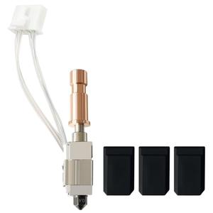 HzdaDeve Ceramic Hotend for Kobra S1 Combo Hot End Kit Print Head Heat Block Upgrade Heating Cartridge 200K Thermistor Hardened Steel Nozzle with Extra 2PK Silicone Cover for Anycubic Kobra S1/ACE Pro