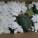 Daynight 4 Pcs Hydrangea Artificial Flowers Outdoor Silk Bouquets, UV Resistant Faux Hydrangeas Flowers for Table Vase Centerpieces Outside Party Wedding Baby Shower Home Outdoor Decor (4, White)