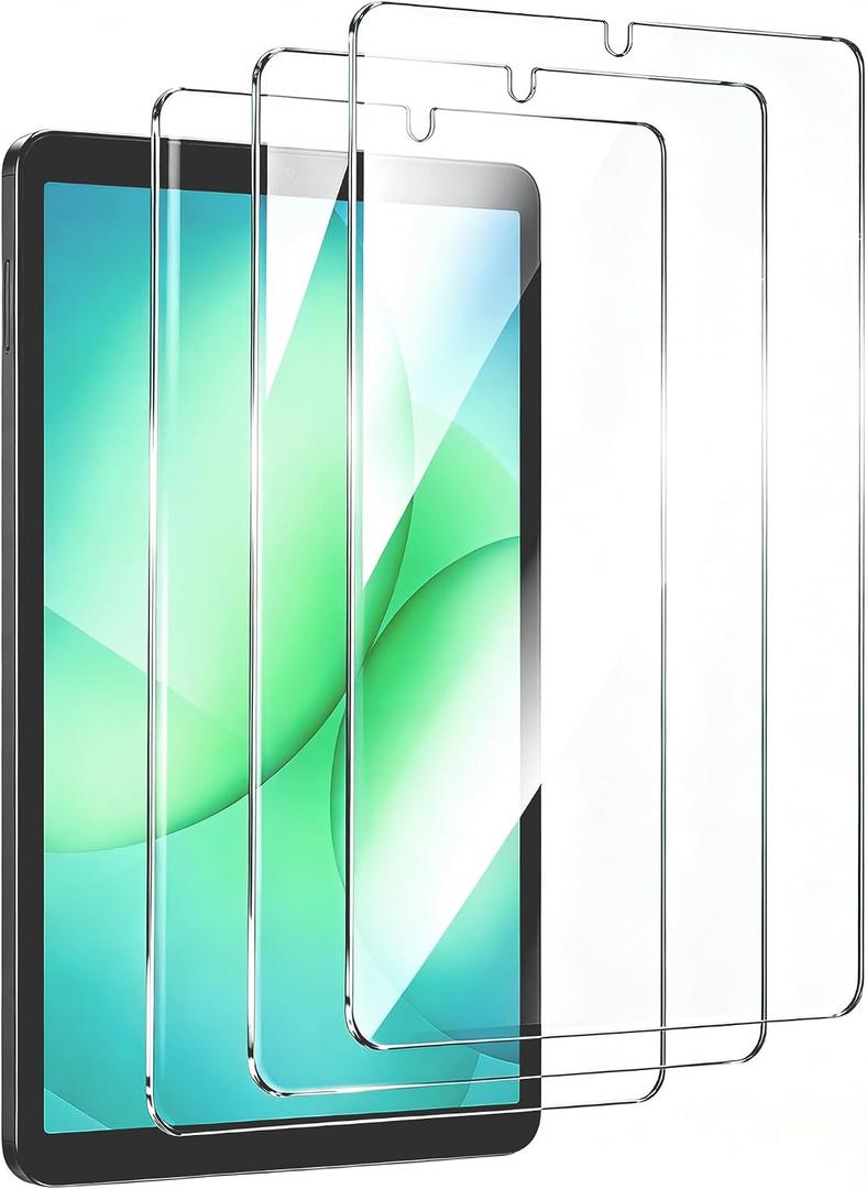 2 x Juvraixo 3 Pack Screen Protector for Samsung Galaxy Tab A11 Plus / A9 Plus | A9+ / A11+ 5G 11-Inch 2025/2023 ,Tempered Glass Film, Case Friendly HD Clear