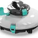 Cordless Robotic Pool Cleaner, Automatic Above Ground Pool Vacuum with 70 Mins Runtime, 15KPa Powerful Suction, Self-Parking, Lightweight, Ideal for Above-Ground Flat Pools up to 38 Feet, Lake Blue