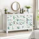 2 x Dimoon 17.3''x78.7''Peel and Stick Wallpaper Renter Friendly Contact Paper Floral Wallpaper Wall Art Waterproof Kitchen Bathroom Cabinet Drawers Thickening Waterproof Stick on Paper Pink Vinyl Wrap (White & Green)