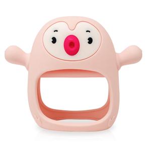 2 x Teething Toy for Infants & Babies, Teethers for Babies 3-6 Months, Baby Teethers 0-6 Months, Teething Toys 6-12 Months, TotCo Never-Drop Baby Teething Toy, Pink