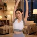 OFIR Upper Back Posture Corrector for Women, After-Work Sofa Reading Support, Twin-Pressure System Back Straightener Posture Brace For Women, 3D Diamond Breathable Cushioning,High-Elastic Straps (X-Large)