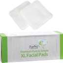 ForPro Premium Pure & Simple XL Facial Pads, Triple Layered Ultra Soft Disposable Makeup Remover Pads, 100% Vegan & Cruelty-Free, 60-Count