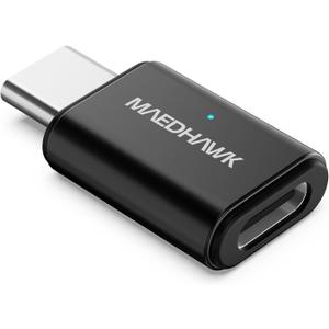 MaedHawk Bypass Motorcycle CarPlay Bluetooth Headset Adapter with Passthrough USB-C Charging Port