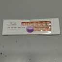 120Pcs Pink Nude White French Tip Press on Nails Coffin Fake Nail, Full Cover Glossy False Nails Acrylic Glue on Nails with 5 Sheets Adhesive Tabs for Women Girls Finger Nails Finish Design