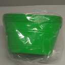 Patelai 6 Pcs Ice Buckets Bulk, Plastic Ice Buckets with Handles, Oval Storage Tub, Large Capacity Drink Tub for Party Bar Wine Beer Champagne Beverage Bottle Cooler(4.5 Liter,Green)