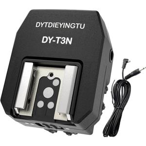 DY-T3N for Nikon Camera Flash hot Shoe Converter Adapter, Small Flash Godox iT30 im20/30, Height-Increasing Multi-Flash Trigger, Extended Body Universal Accessory (DY-T3N N01)
