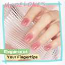 modelones Nail Polish Set, 6 Colors Jelly Nail Polish Kit Sheer Nude Pastel Pink Yellow Lavender Purple Baby Blue Mint Green Glitter Fingernail Polish 2025 Gifts for Women Salon DIY