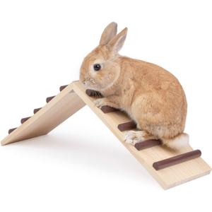 Niteangel Wooden Cage Bridge for Rabbits, Guinea Pigs and Chinchilla, Large Size