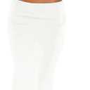 2 Piece Skirt Sets for Women Summer Sleeveless Tank Crop Top Fold Over Bodycon Maxi Long Skirts Y2K Vacation Outfits (Large, White)