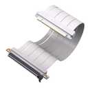 EZDIY-FAB PCIe 5.0 X16 Riser Cable,128GB/s Bandwidth, for RTX 50/40 & RX 9000/7000 GPUs, PCIe Extension Card, Backward Compatible with PCIe 4.0/3.0,Vertical GPU Mount,Straight-30cm,White