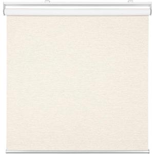 Homebox Cordless Blackout Roller Shades for Windows, 100% Room Darkening Blinds with Thermal Insulated Easy Install Spring System for Home, Living Room, Nursery (34" W x 72" H, Light Beige)