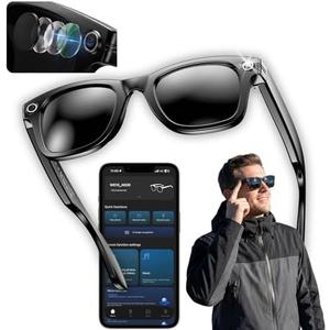 nexlenz Smart Glasses with Camera, 8MP POV Recording Sunglasses for Travel, Cycling & Outdoor Use, AI Object Recognition, Voice Translation, Bluetooth Audio, Built-in Storage, IP67, Photochromic Lens