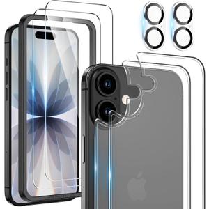 Maxdara for iPhone 17 Screen Protector (6.3 inches), iPhone 17 Back Screen Protector and Front Screen Protector with Camera Protector [2+2+2 Pack], 9H Hardness