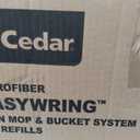 O-Cedar EasyWring Microfiber Spin Mop & Bucket Floor Cleaning System + 2 Extra Refills, Red/Gray
