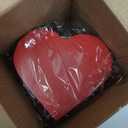 Marsui 4pcs Unfinished Valentines Heart Box with Hinged Lid Red Crafts DIY Wood Treasure Chest Stash for Women Holiday Art Gifts Jewelry Home Storage Gifts (3.9 x 9.7 x 1.58 IN)