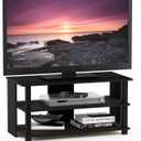Furinno Sully 3-Tier Stand for TV up to 40, Espresso/Black