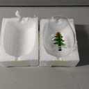 Remerry 2 Pcs Christmas Glass Cups 12oz Christmas Stemless Wine Glasses with Gingerbread Man Xmas Tree Inside Icon Cups Drinkware for Drinking Cocktail Holiday Party Supplies