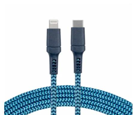 CELLCandy® Braided Apple Lightning Cable 10ft - Blue