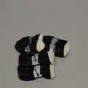 ZORVEX 4pcs Waterproof Winter Pet Dog Shoes Anti-slip Rain Snow Boots Footwear Thick Warm for Small Cats Dogs Puppy Dog Socks Booties,Black