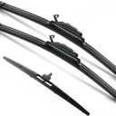 JustCar 3 wipers Replacement for 2009 2010 2011 2012 2013 2014 2015 Honda Pilot, Windshield Wiper Blades Original Equipment Replacement - 22"/21"/14" (Set of 3) U/J HOOK