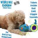 Wobble Wag Giggle Treat Ball- Interactive Dog Toy & Treat Dispenser, Fun Giggle Sounds When Rolled or Shaken, Great for Dogs Pets Know Best