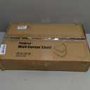 Corner Floating Shelves, Rustic Brown Wood, Set of 2, Wall Mount Storage with Guardrail for Bathroom Kitchen Living Room (White)