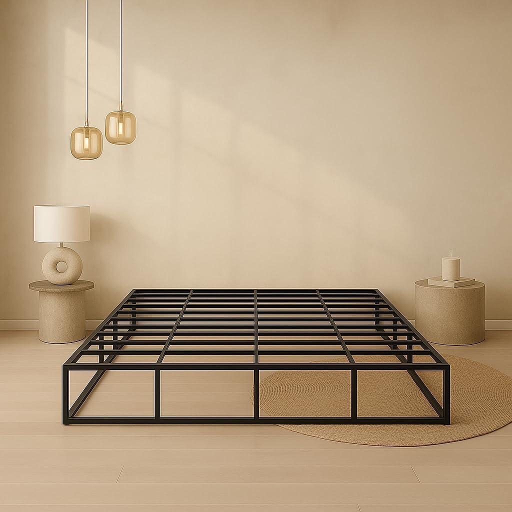 Cloud Frame Bed Washable Unzippable Upholstered - RH- Square- White Linen, Beige, Taupe, Black, Gray, Brown, Cream Boucle- 9 inch (Queen, Box-Spring)