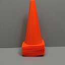 12 Inch Traffic Training Sports Cones, [10 Pack] Orange Safety Cones, Soccer Basketball Cones for Drills, Plastic Marker Cones for Indoor/Outdoor Activity & Festive Events